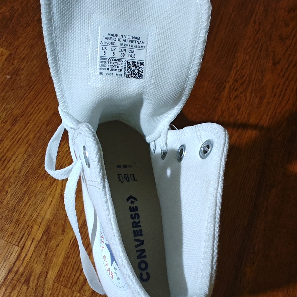 Converse Women's Classic White Canvas Sneakers